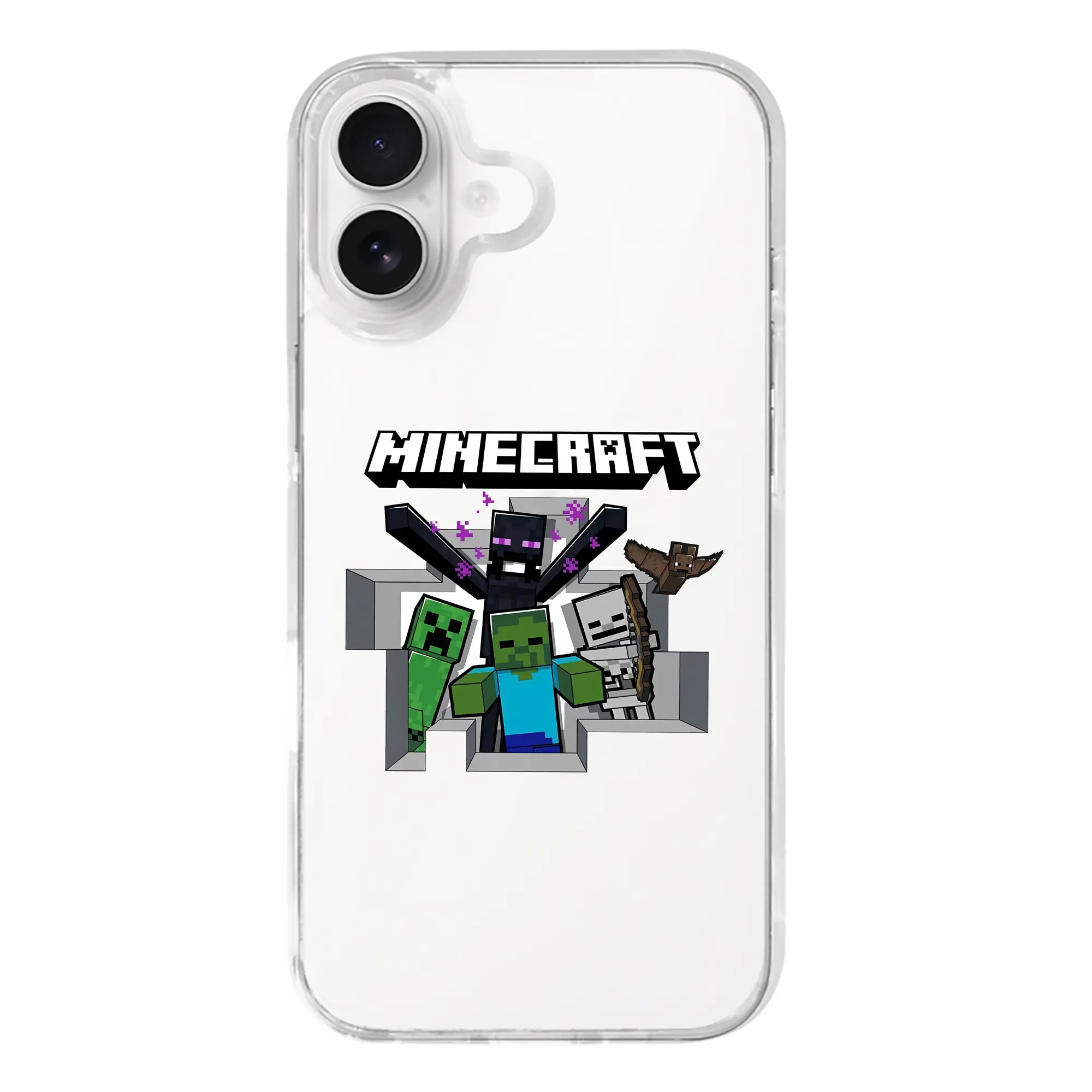 マイクラ グッズ  マイクラ - iPhone 17シリーズ 透明スマホケース – 薄型・耐衝撃・精密フィット保護カバー